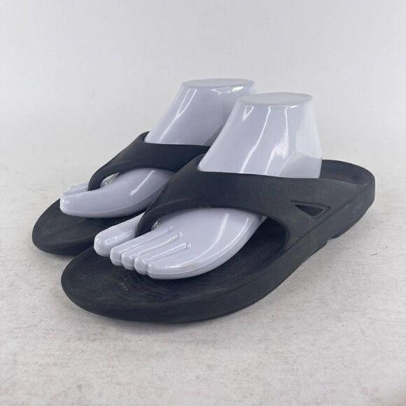 OOFOS Men\'s OOriginal Sport Sandals US 12 Black Comfort Recovery Flip Flops